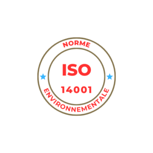 Logo de la norme ISO 14001, représentant l'engagement d'Iziqual en faveur du conseil développement durable et de la certification environnementale.